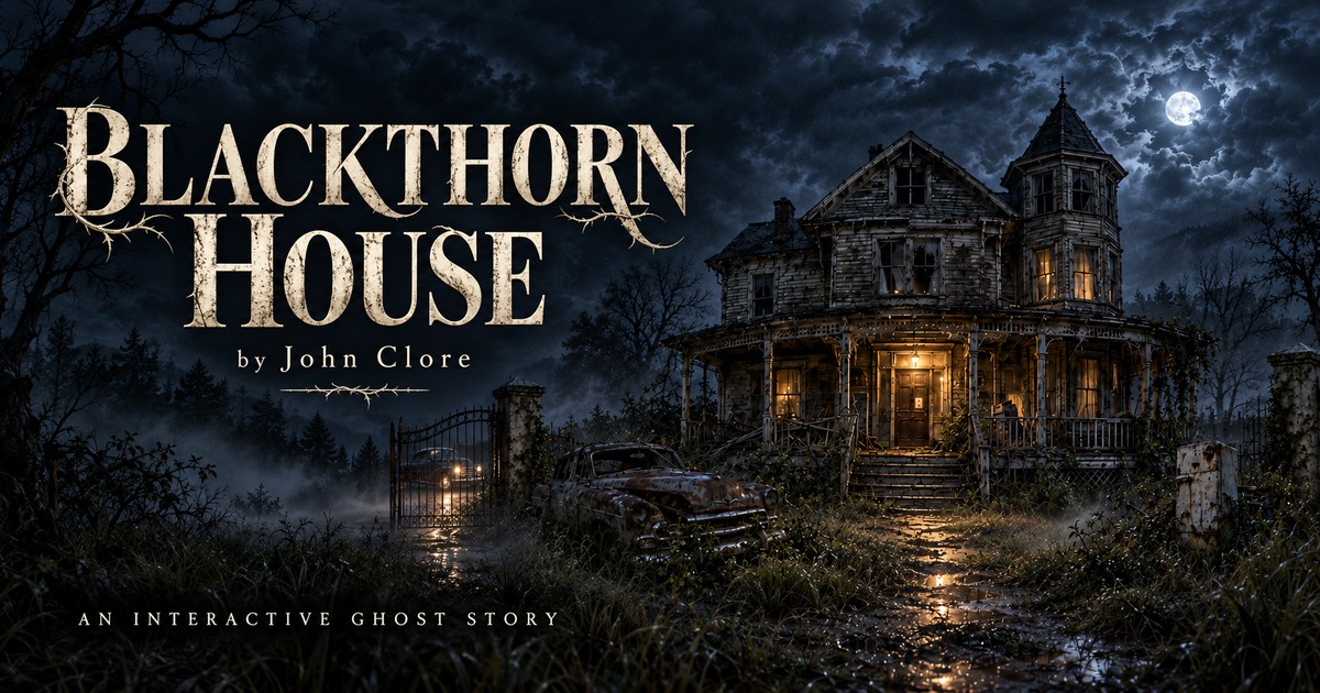 Blackthorn House — an interactive ghost story by John Clore